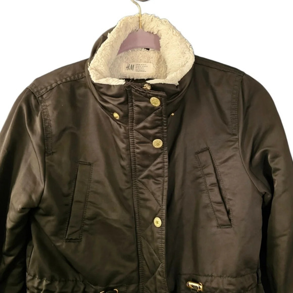 H&M Black Youth Parka Coat - Picture 2 of 10